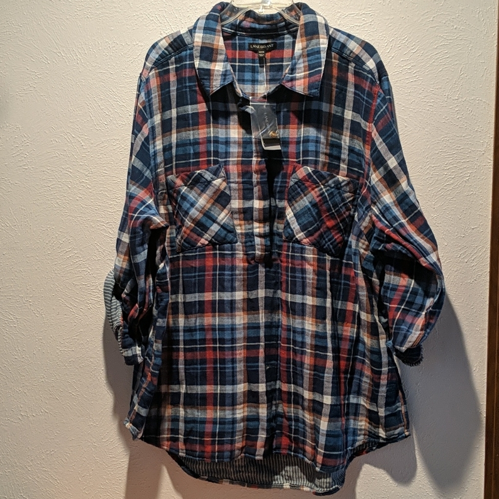Lane Bryant Pull Over Long Sleeved Shirt